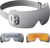 Eye Massager for Migraines with Temple Massage, Heat, Air Compression, Bluetooth Music Streaming, 10/15/20 Min Timer, Foldable Electric Eye Mask