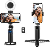 Auto Face Tracking Tripod 360 Rotation iPhone Desk Stand. Cell Phone Photo Vlogging Kit with Remote & Gesture Control. Rechargeable Smart Shooting